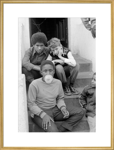 Three Boys on steps 1973-1983