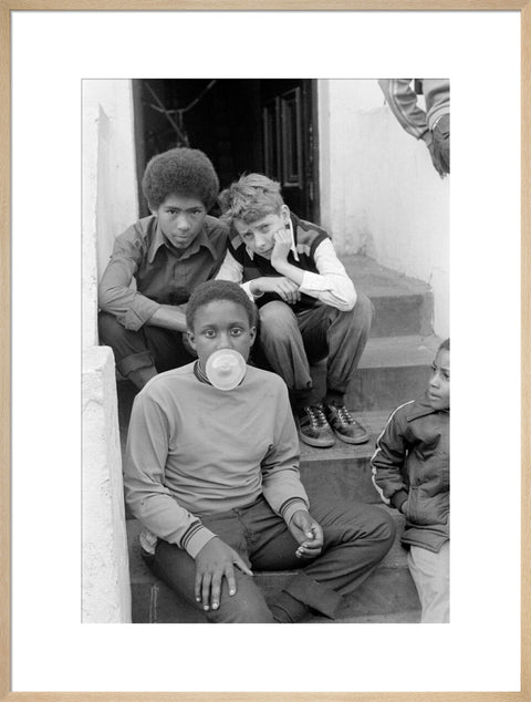Three Boys on steps 1973-1983