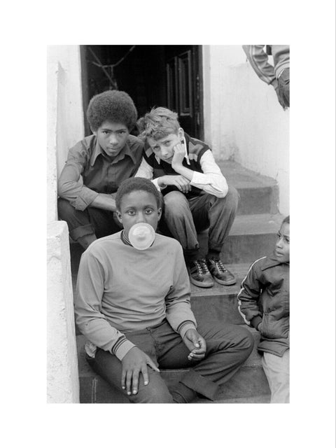 Three Boys on steps 1973-1983