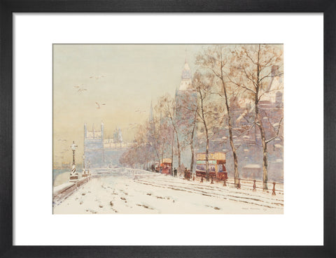 Embankment under snow