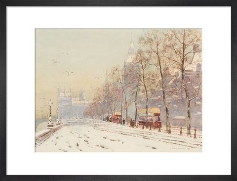 Embankment under snow