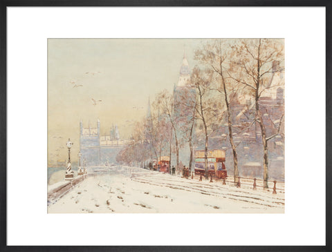 Embankment under snow