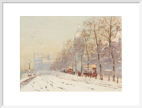 Embankment under snow