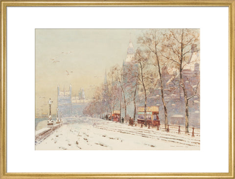 Embankment under snow