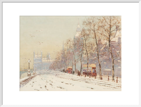 Embankment under snow