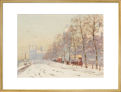 Embankment under snow