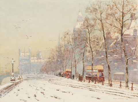 Embankment under snow