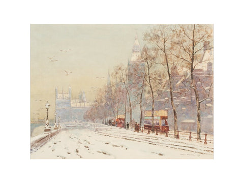 Embankment under snow