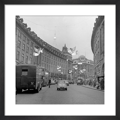 Christmas Lights on Regents Street, 1960