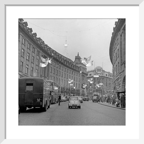 Christmas Lights on Regents Street, 1960