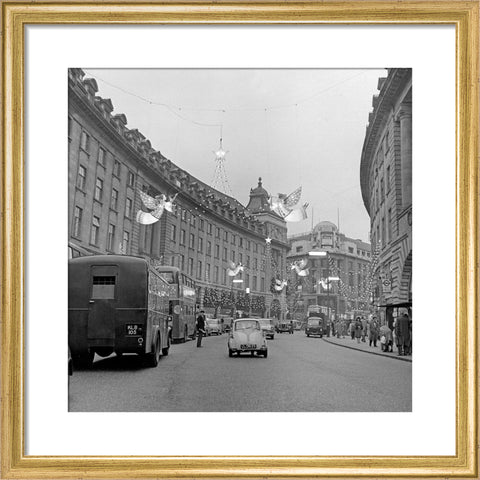 Christmas Lights on Regents Street, 1960