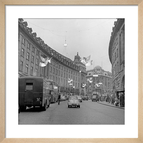 Christmas Lights on Regents Street, 1960