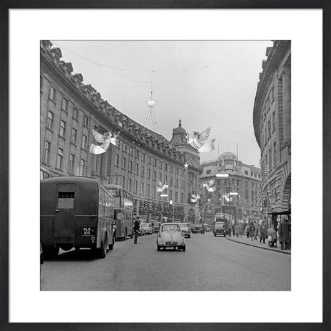 Christmas Lights on Regents Street, 1960