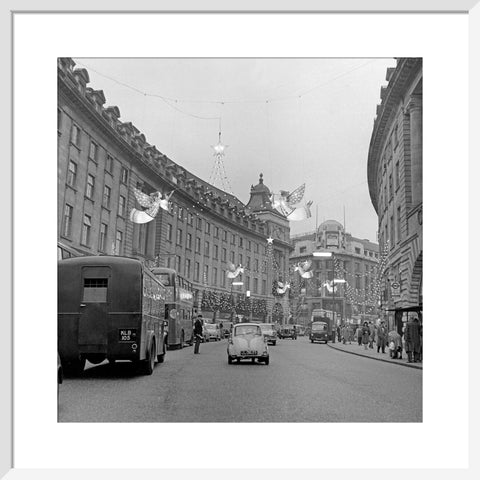 Christmas Lights on Regents Street, 1960