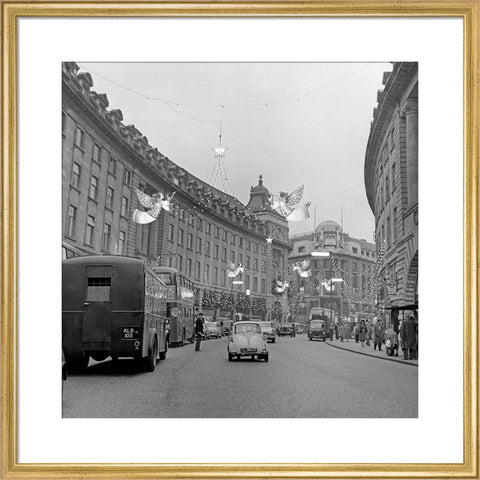 Christmas Lights on Regents Street, 1960