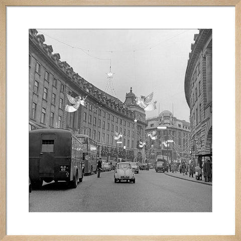 Christmas Lights on Regents Street, 1960