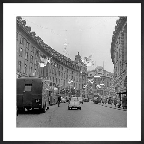 Christmas Lights on Regents Street, 1960