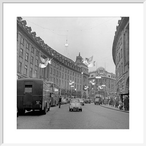 Christmas Lights on Regents Street, 1960