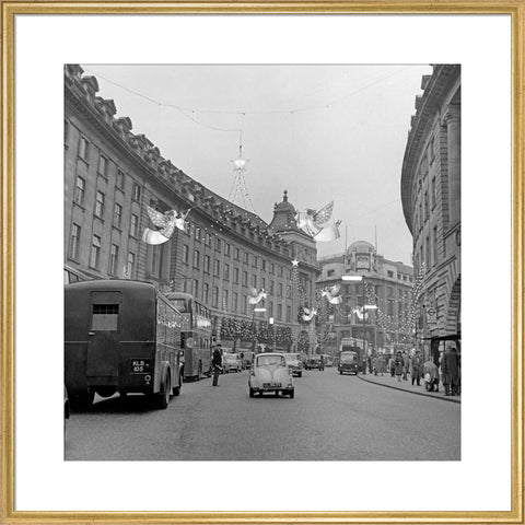 Christmas Lights on Regents Street, 1960