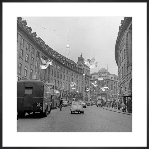 Christmas Lights on Regents Street, 1960