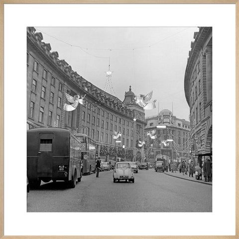 Christmas Lights on Regents Street, 1960
