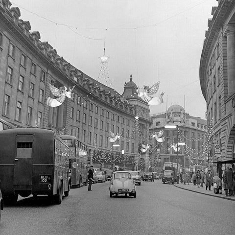 Christmas Lights on Regents Street, 1960