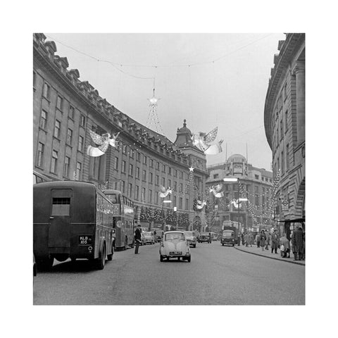 Christmas Lights on Regents Street, 1960