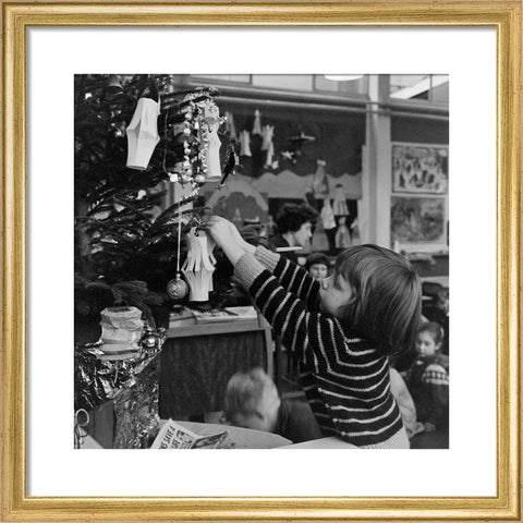 Christmas decorations at the Susan Lawrence School, Poplar