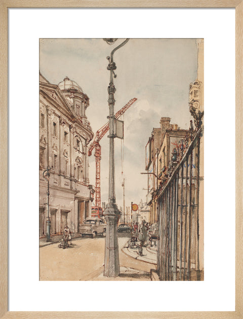 Notting Hill Gate reconstruction (Art print, Medium, Natural)