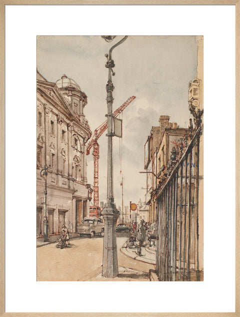 Notting Hill Gate reconstruction (Art print, Extra large, Natural)