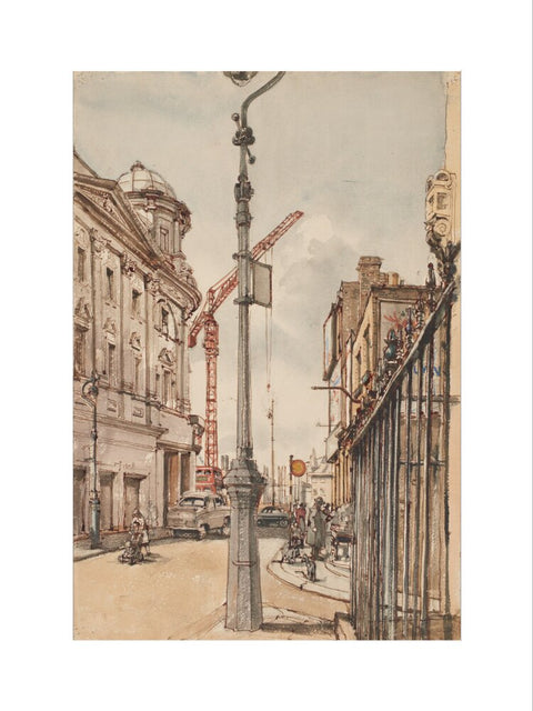 Notting Hill Gate reconstruction (Art print, Small, unframed)