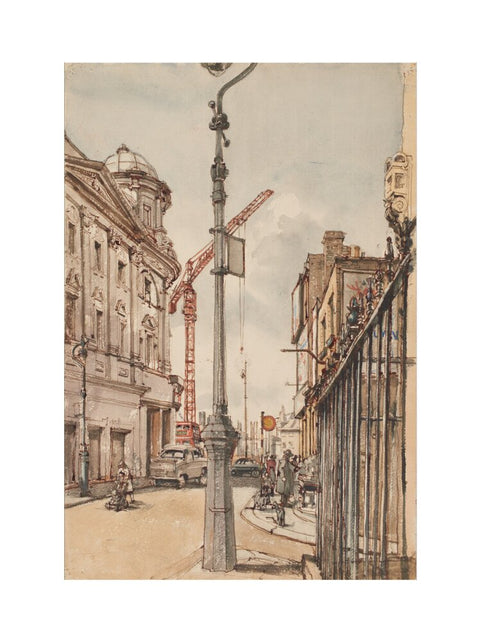 Notting Hill Gate reconstruction (Art print, Extra large, unframed)