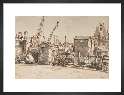 Building site, Notting Hill (Art print, Medium, Black)