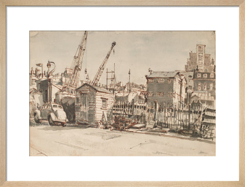 Building site, Notting Hill (Art print, Medium, Natural)