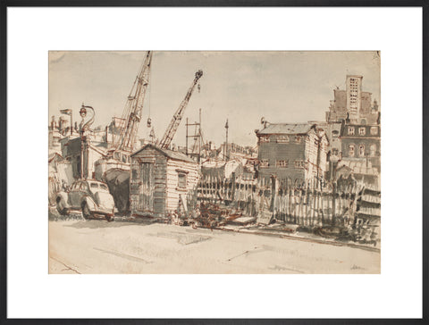 Building site, Notting Hill (Art print, Extra large, Black)