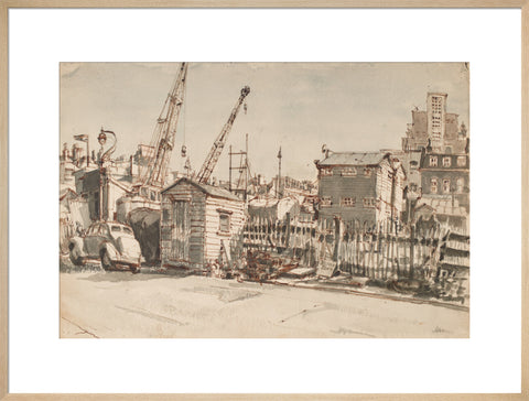 Building site, Notting Hill (Art print, Extra large, Natural)