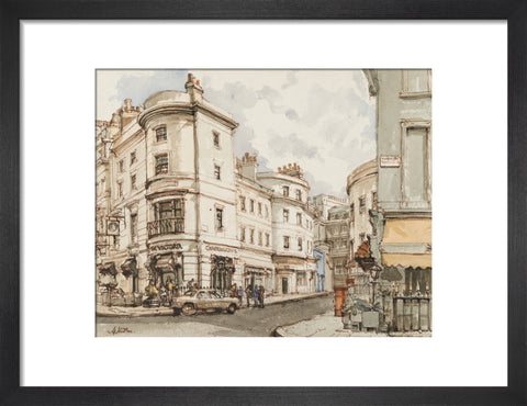 Street Scene (Art print, Small, Black)