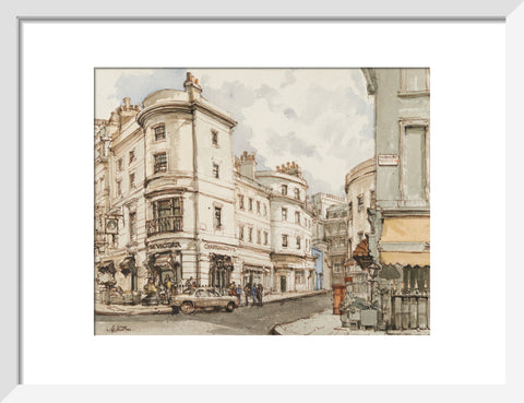 Street Scene (Art print, Small, White)