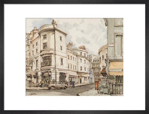 Street Scene (Art print, Medium, Black)