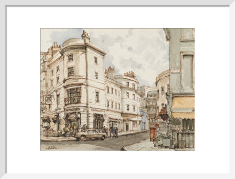 Street Scene (Art print, Medium, White)