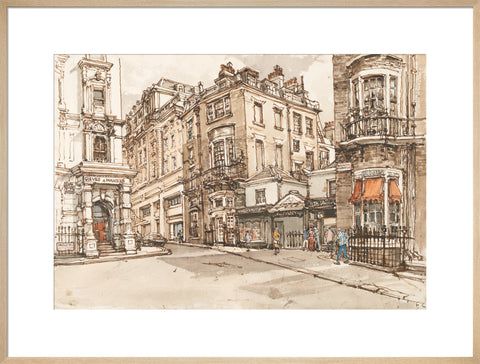 Saville Road and Burlington Gardens (Art print, Extra large, Natural)