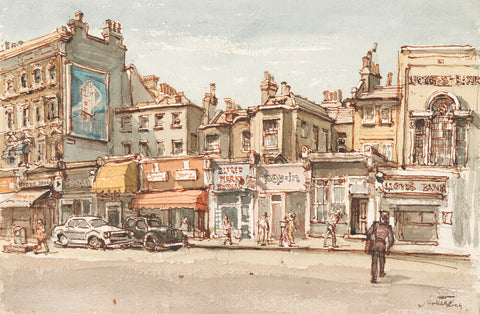 Parade of shops at Notting Hill Gate