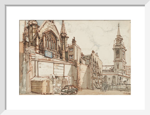 The Guildhall (Art print, Small, White)