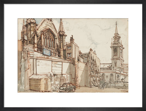The Guildhall (Art print, Medium, Black)
