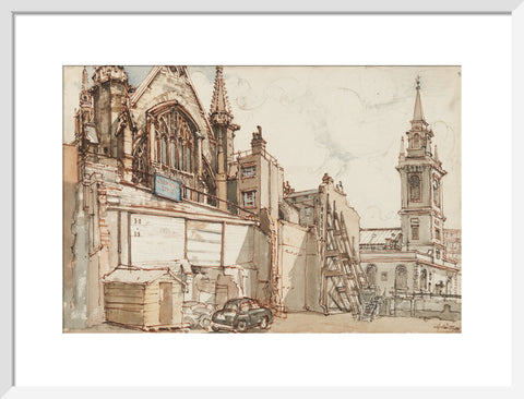 The Guildhall (Art print, Medium, White)