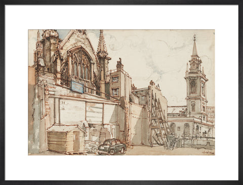 The Guildhall (Art print, Large, Black)