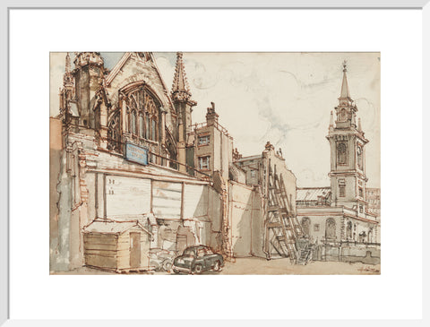 The Guildhall (Art print, Large, White)