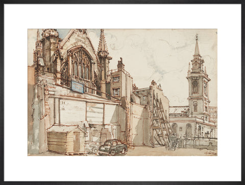 The Guildhall (Art print, Extra large, Black)