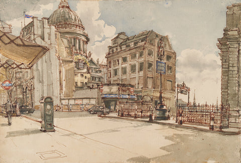 St Paul's Cathedral from St Martin le Grand