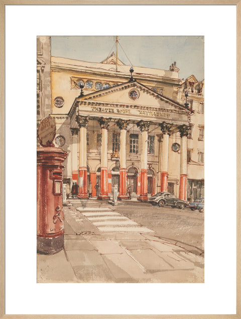 The Facade of the Theatre Royal, Haymarket (Art print, Extra large, Natural)